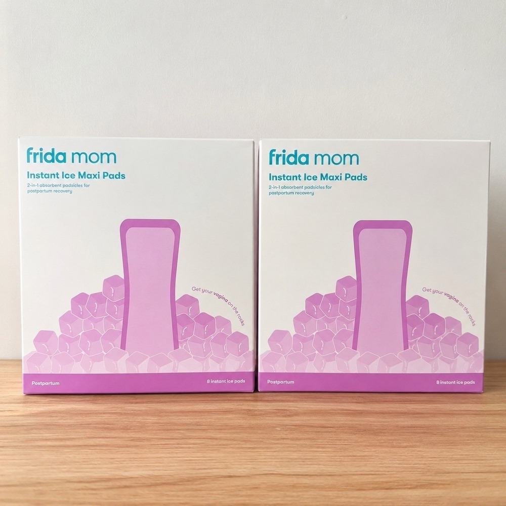 Frida Mom Instant Ice Maxi Pads Postpartum Recovery 2 Boxes (16 Pads Total) NEW